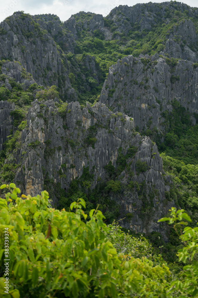 Beautiful Nature Mountains top view (Khao Dang) Sam Roi Yot National Park. Prachuap Khiri Khan, Thailand. Beautiful Nature Mountains top view (Khao Dang) Sam Roi Yot National Park. Prachuap Khiri Khan, Thailand.