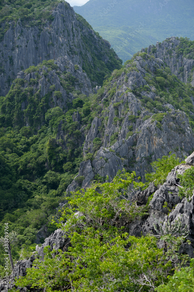 Beautiful Nature Mountains top view (Khao Dang) Sam Roi Yot National Park. Prachuap Khiri Khan, Thailand. Beautiful Nature Mountains top view (Khao Dang) Sam Roi Yot National Park. Prachuap Khiri Khan, Thailand.