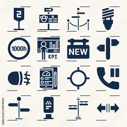 Simple set of manifestation related filled icons.