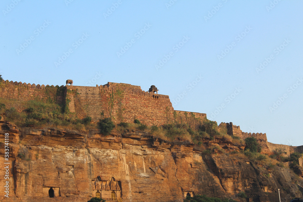 a historical monuments Gwalior fort