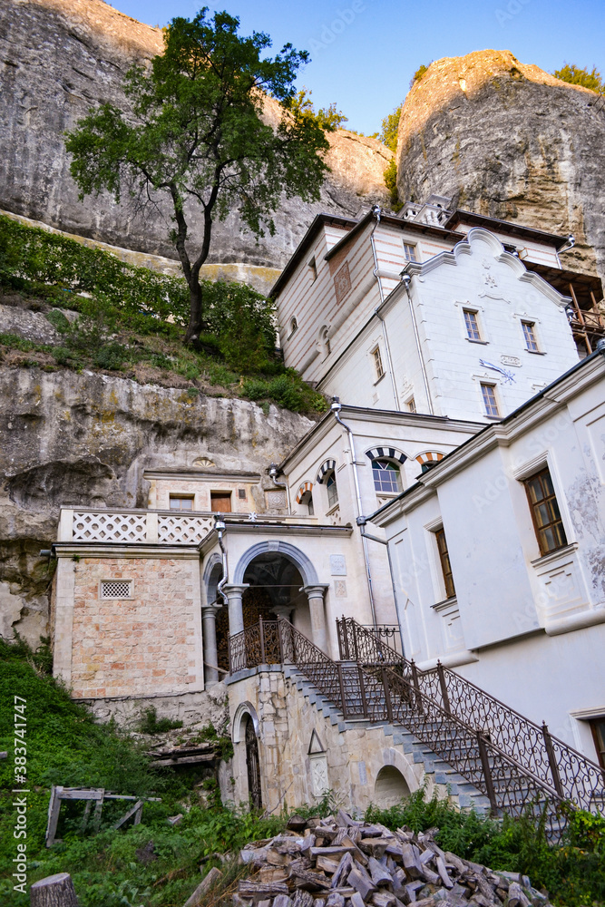 Bakhchisarai, Crimea. Assumption Anastasievsky cave monastery.