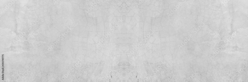 Fototapeta premium Old wall panorama texture cement dirty gray with black background abstract grey and silver color design are light with white background.