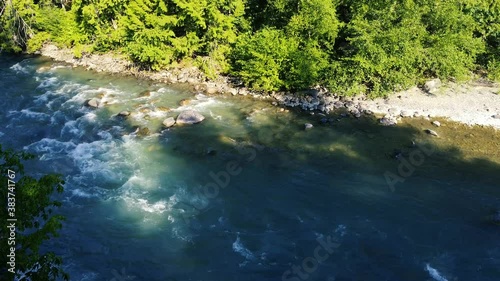 Wallpaper Mural Wild canadian river rapids with the rocks and surrounding trees Torontodigital.ca