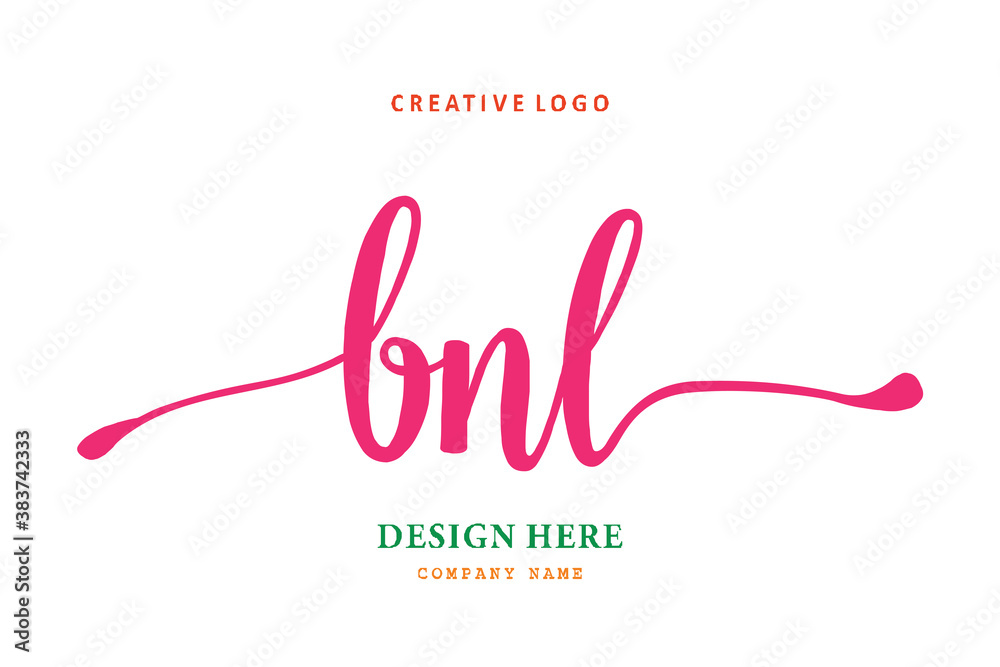 pharmacy logo composition of the letter BNL is simple, easy to understand and authoritative pharmacy logo composition of the letter BNL is simple, easy to understand and authoritative