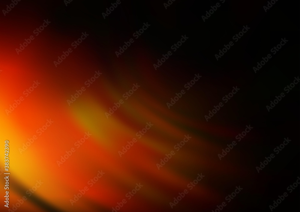 Dark Orange vector blurred shine abstract background. Dark Orange vector blurred shine abstract background.