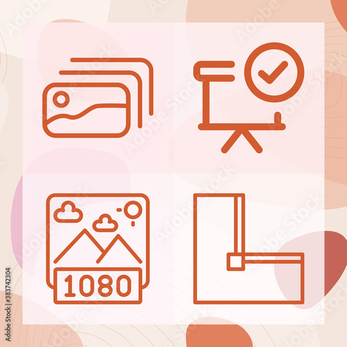 Simple set of decision making related lineal icons