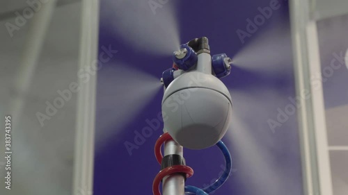 Equipment for the food industry,the device for spraying liquid under high pressure to decontaminate