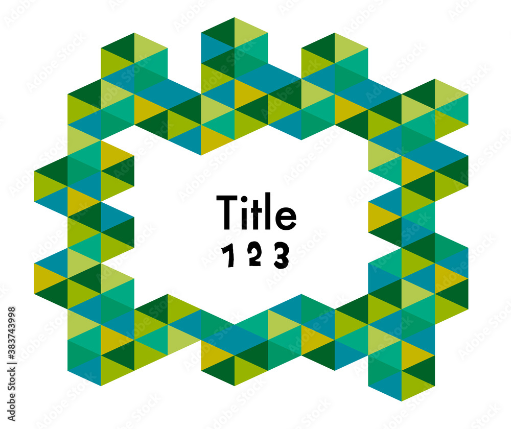 Obraz premium タイトル背景に使える幾何学模様