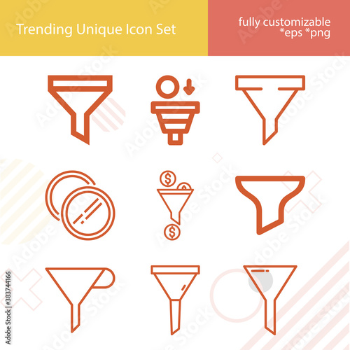 Simple set of separate out related lineal icons.