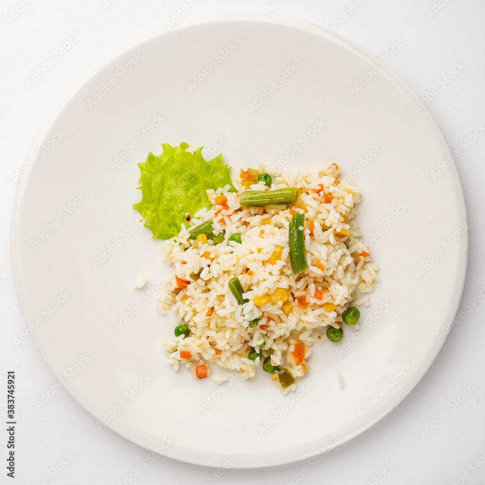 rice with vegetables rice with vegetables