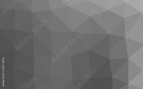 Light Silver, Gray vector triangle mosaic texture.