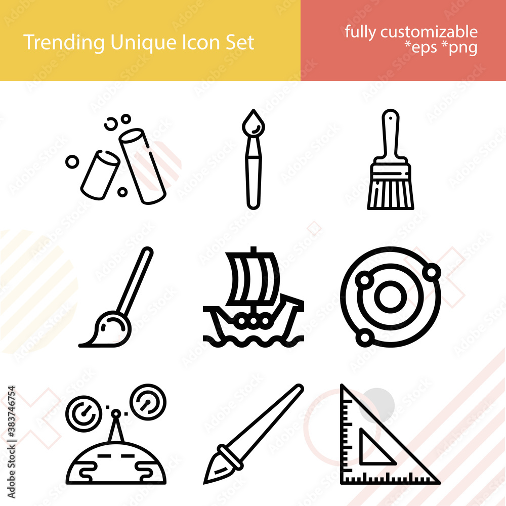 Obraz premium Simple set of kilometers related lineal icons.