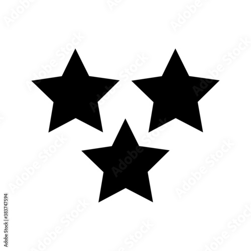 Stars rating icon set.of Gold star icons isolated on a blank background