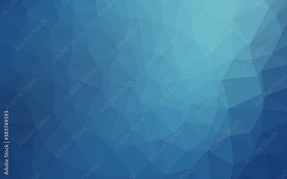 Fototapeta premium Light BLUE vector low poly layout.