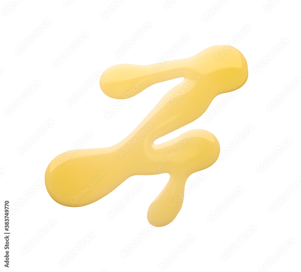 Spilled olive oil on white background Spilled olive oil on white background