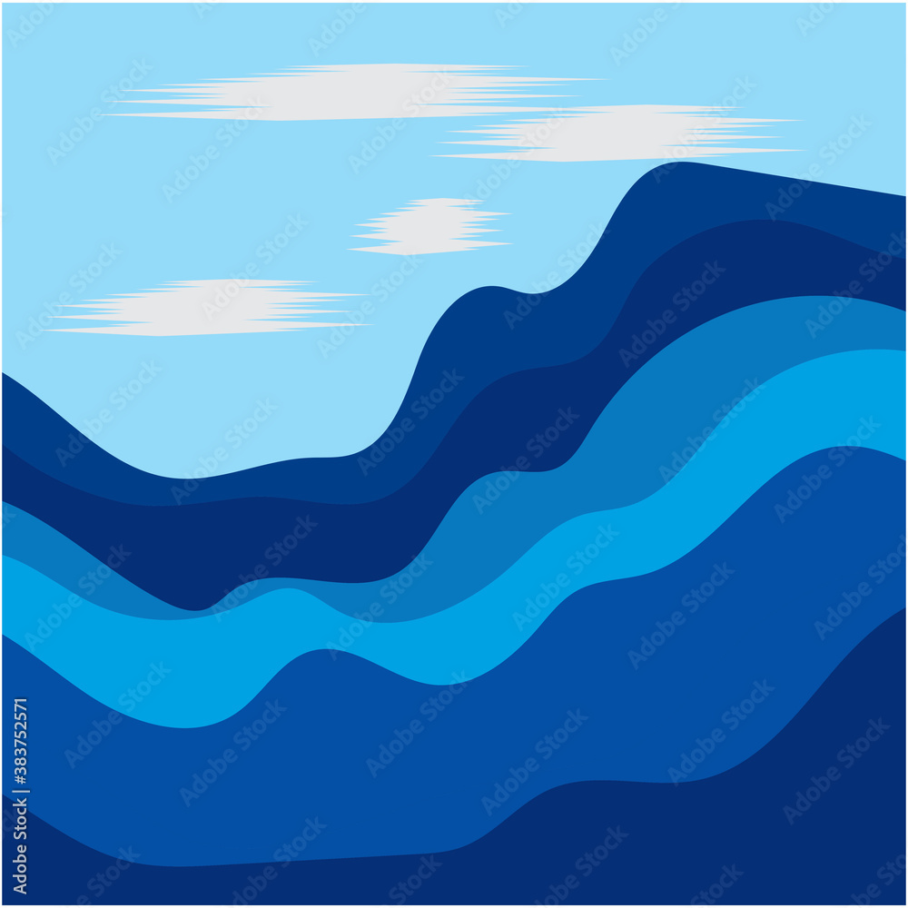 Abstract Water wave design background Abstract Water wave design background