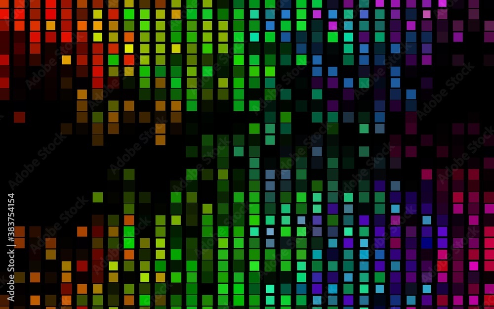 Obraz premium Dark Multicolor, Rainbow vector template with crystals, rectangles.