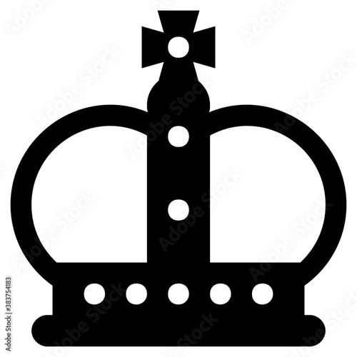 
A royal crown with gemstones for precious jewellery 
