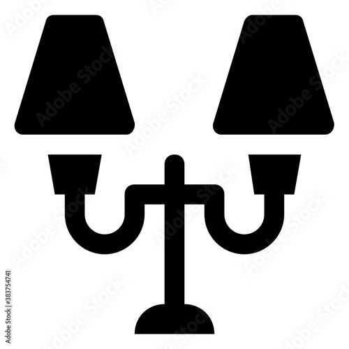 
A lamp in bend shape depicting study lamp 
