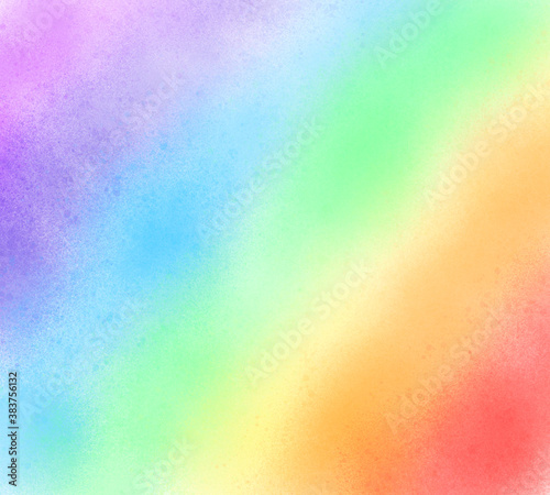 Rainbow pastel color Background. Colorful bright watercolor stylized striped wet brush paint stroke paper texture background for card, web, print. 