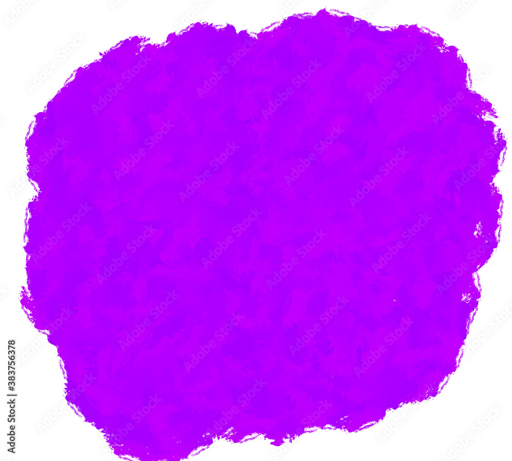 Purple grunge brush strokes paint spot isolated on white background and texture. Abstract art.Modern art. Contemporary art.