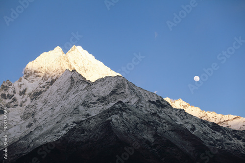 snowy mountains photo