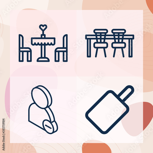 Simple set of cancel related lineal icons