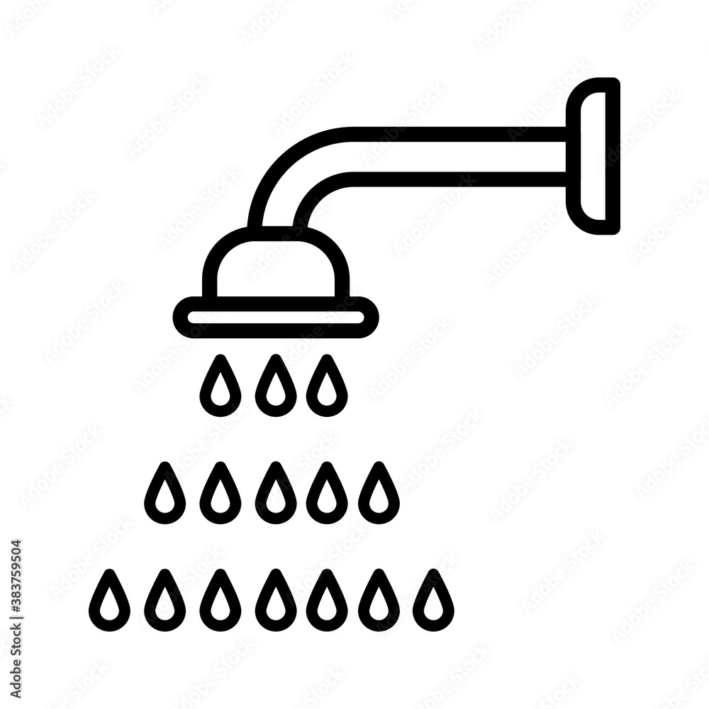 shower icon vector sign isolated on background. shower symbol template shower icon vector sign isolated on background. shower symbol template