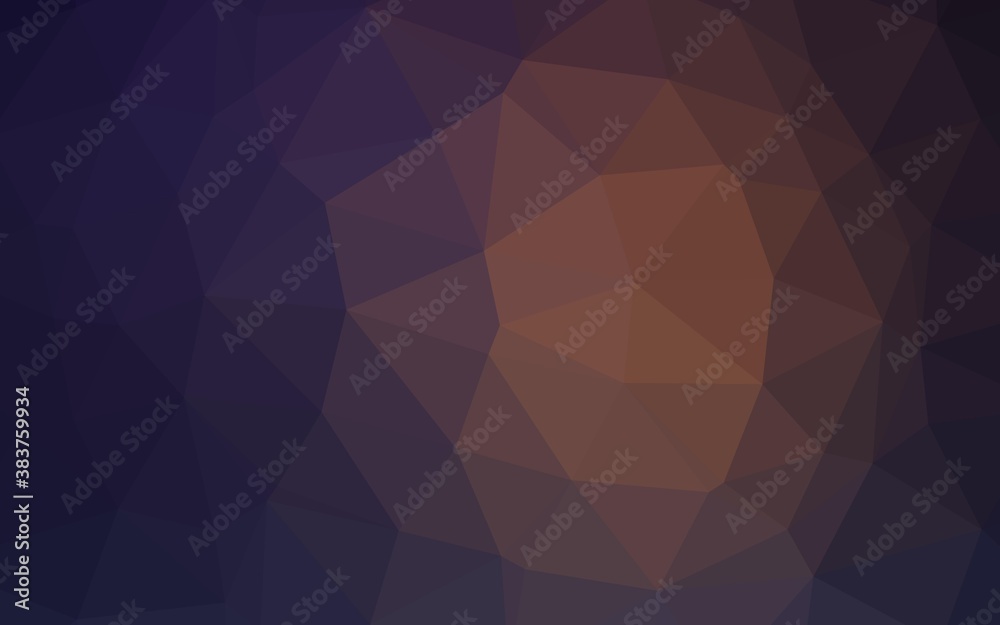 Dark Purple vector blurry triangle pattern. Dark Purple vector blurry triangle pattern.