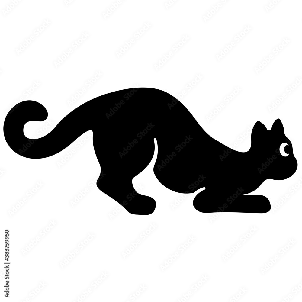
Domestic animal, cat solid icon 
