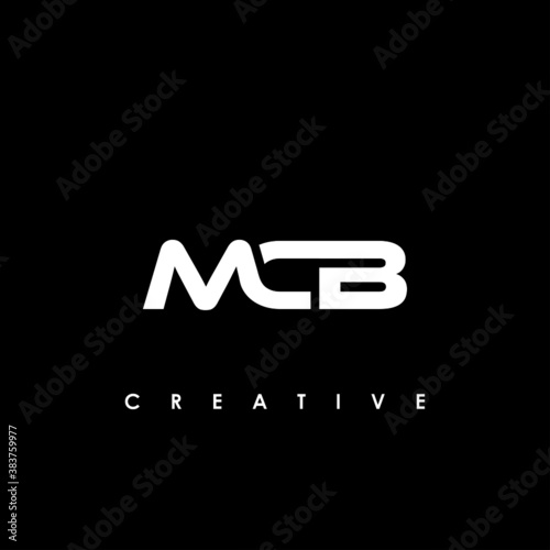 MCB Letter Initial Logo Design Template Vector Illustration photo