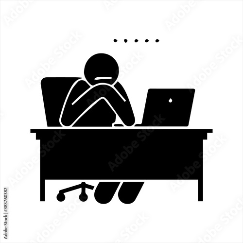 Thinking man icon