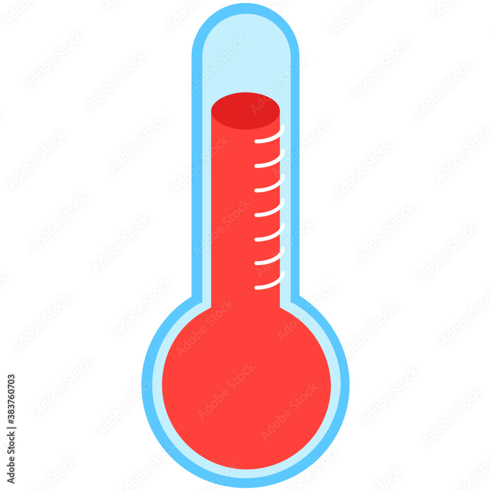 Medical thermometer isolated icon
Medical thermometer isolated icon