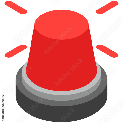 
isometric icon design of ambulance siren

