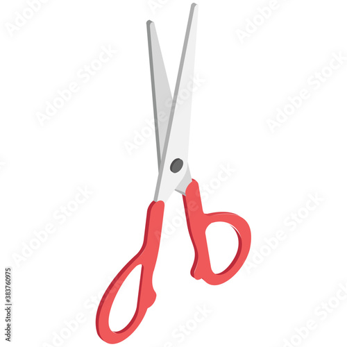 
A pair of scissors as cutting tool
