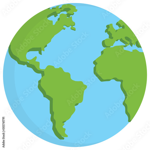  An earth globe showing world map 