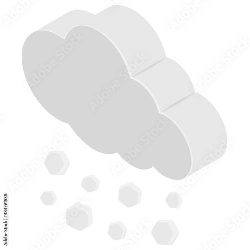 
A cloud with water droplets rain concept
