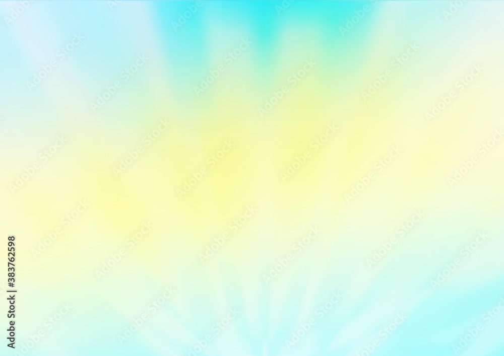 Obraz premium Light Green, Yellow vector blur pattern.