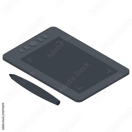 
A touchpad with pen to enter information 
