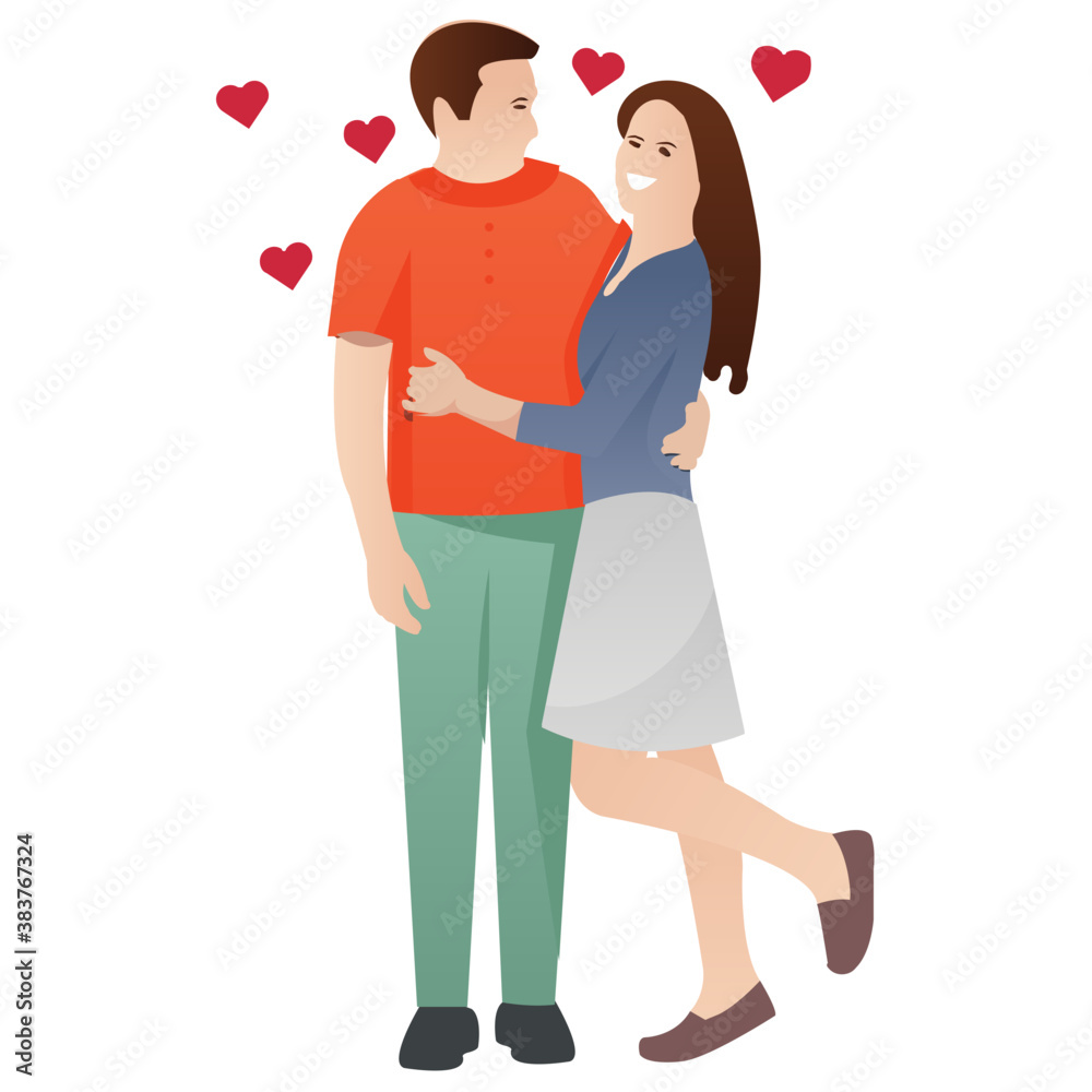 
Lovers are having good time 
