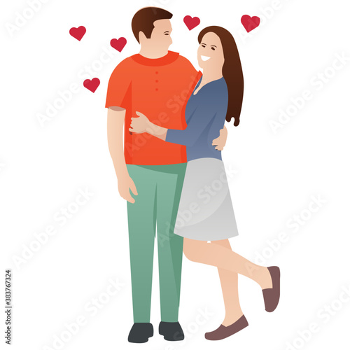 
Lovers are having good time 
