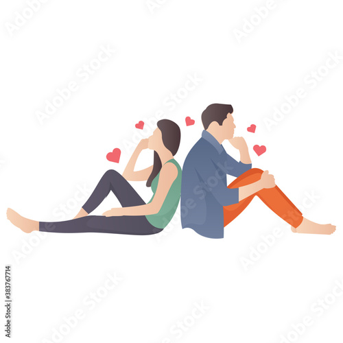 
Lovers are having good time 
