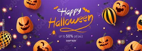 autumn, background, banner, bat, black, card, cartoon, celebration, copy, cut, cute, decoration, design, face, flyer, fun, glowing, greeting, halloween, happy, holiday, horror, illustration, invitatio