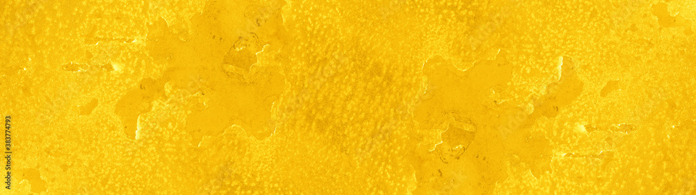 Yellow grunge stone concrete exfoliated peeled metal paper texture background panorama banner long, with space for text, template pattern Yellow grunge stone concrete exfoliated peeled metal paper texture background panorama banner long, with space for text, template pattern
