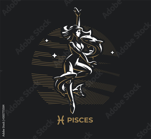 Zodiac sign Pisces.