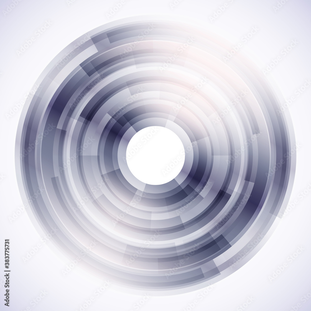 Obraz premium Geometric frame from circles, vector abstract background, wallpaper