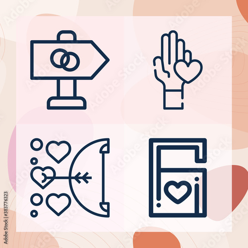 Simple set of enjoy related lineal icons