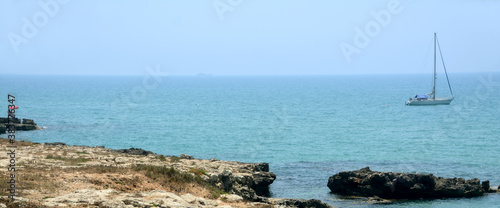 Cuadro en lienzo in the sun of Sicily a very relaxing and typical panorama of a vacation in the M
