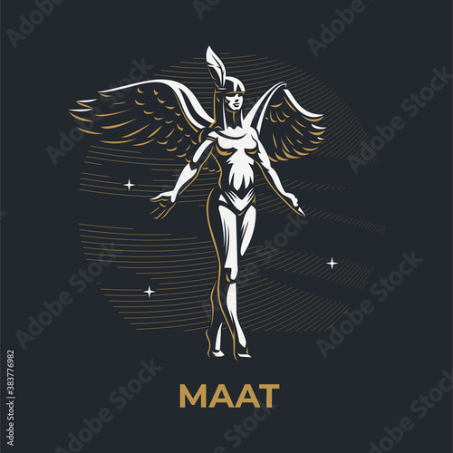Egyptian goddess Maat. 