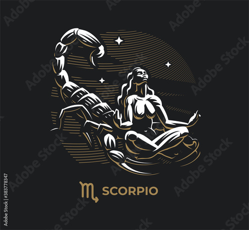 Scorpio zodiac sign.